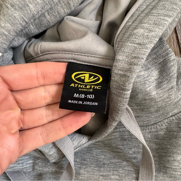 Athletic Works Super Soft Joggers and Hoodie Set Sweatshirt Sweatsuit Gray - Picture 6 of 10